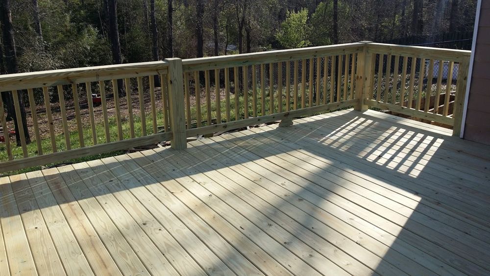 New wood deck